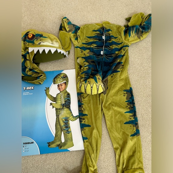 Dino T Rex Costume Toddler size 2T Halloween - Picture 3 of 3